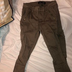 Green Cargo Tight Jeans